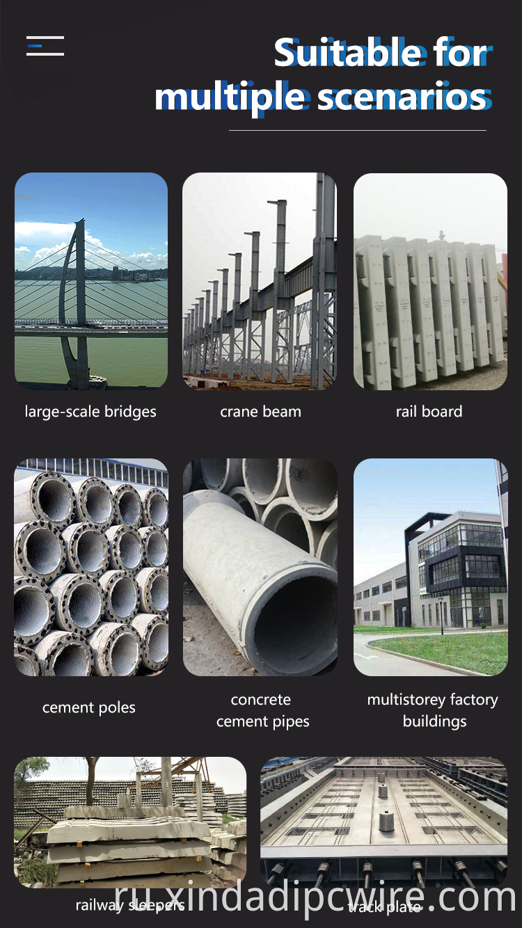 prestressed concrete wire usage